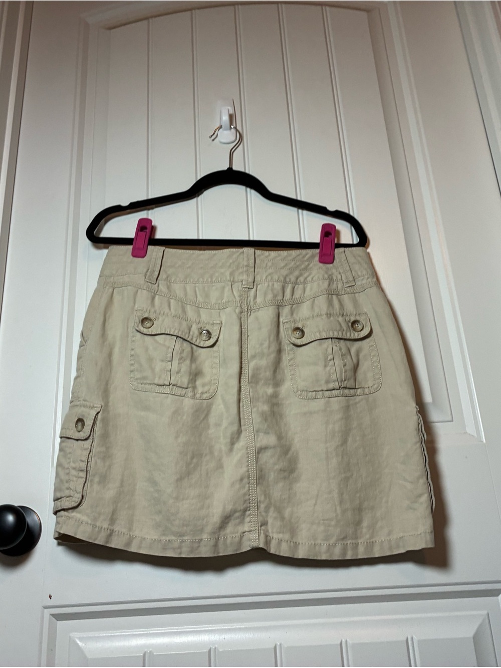 Ann Taylor Tan Utility Mini Skirt